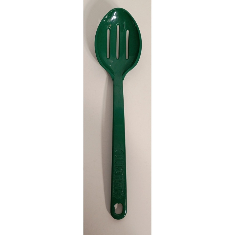 Ultratemp Vintage Melamine Utensil Slotted Serving Spoon USA 12" Green